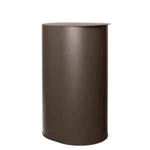 Poubelle en acier marron foncé 65,2 cm Enkel - Ferm Living - The Cool Republic
