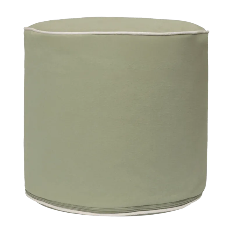 Pouf en coton organique vert pomme 34x40cm Billow - Ferm living - The Cool Republic