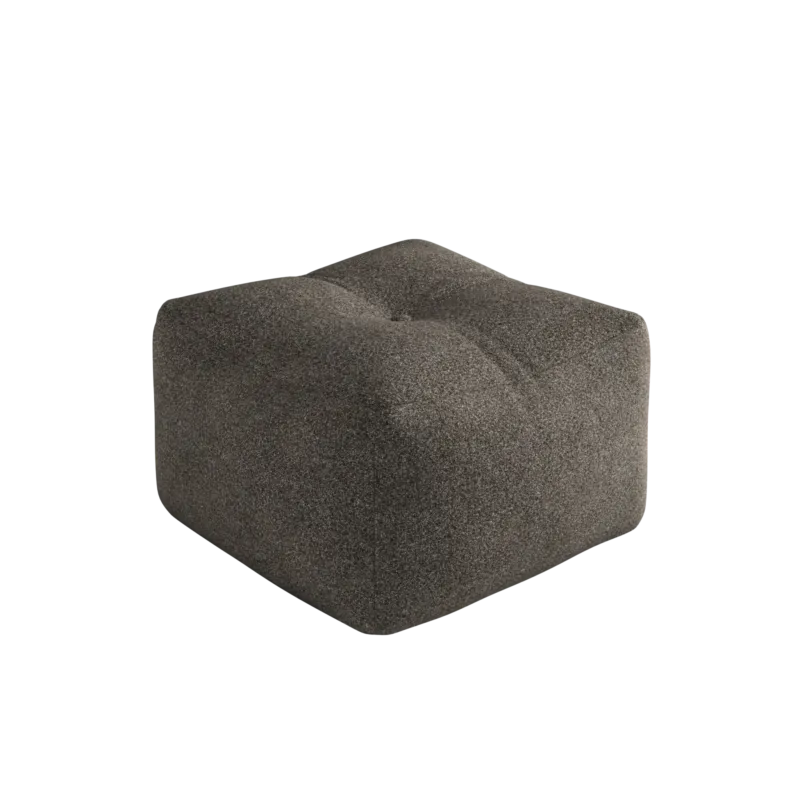 Pouf en polyester marron 50x35cm Buddy - Karup - The Cool Republic