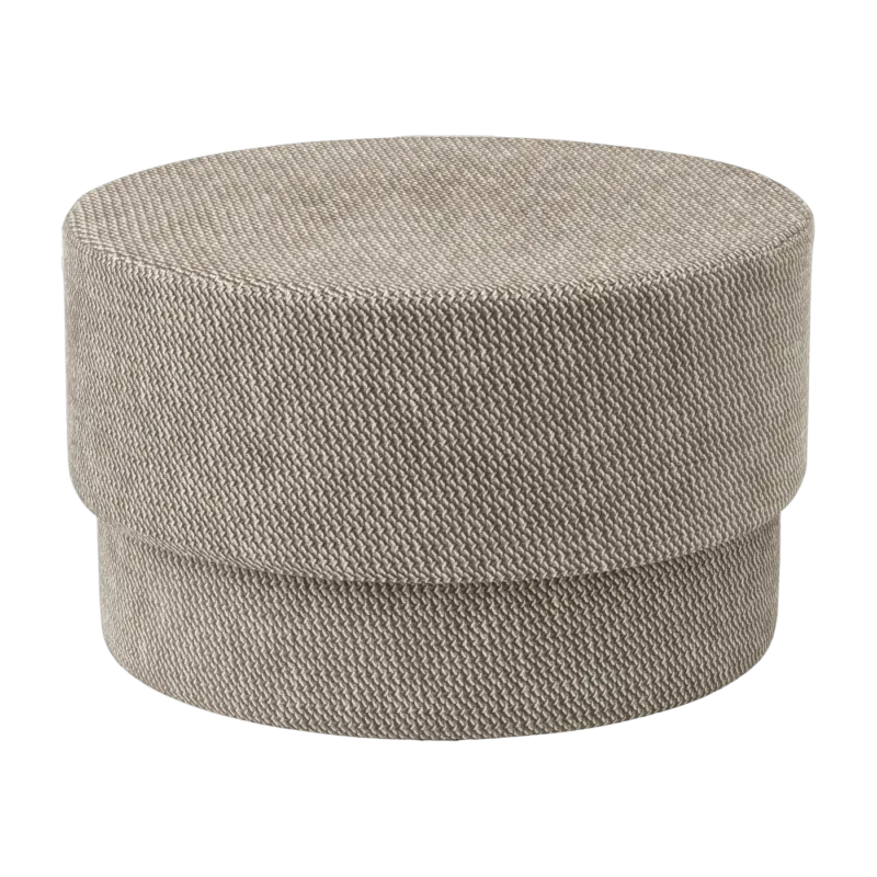 Pouf en tissu beige Silo medium Dusty Brown/Albagia 214 Albagia 214 - Normann Copenhagen - The Cool Republic
