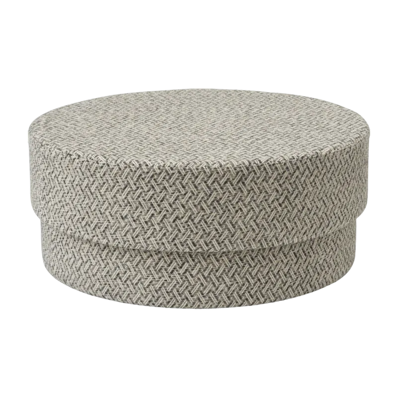 Pouf en tissu gris Silo large Piazza Grey/Wynwood 10 Wynwood 10 - Normann Copenhagen - The Cool Republic