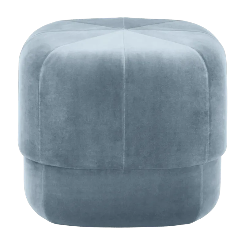 Pouf en velours 46 cm bleu clair Circus Light bleu - Normann Copenhagen - The Cool Republic