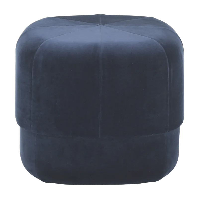 Pouf en velours 46 cm bleu foncé Circus foncé bleu - Normann Copenhagen - The Cool Republic