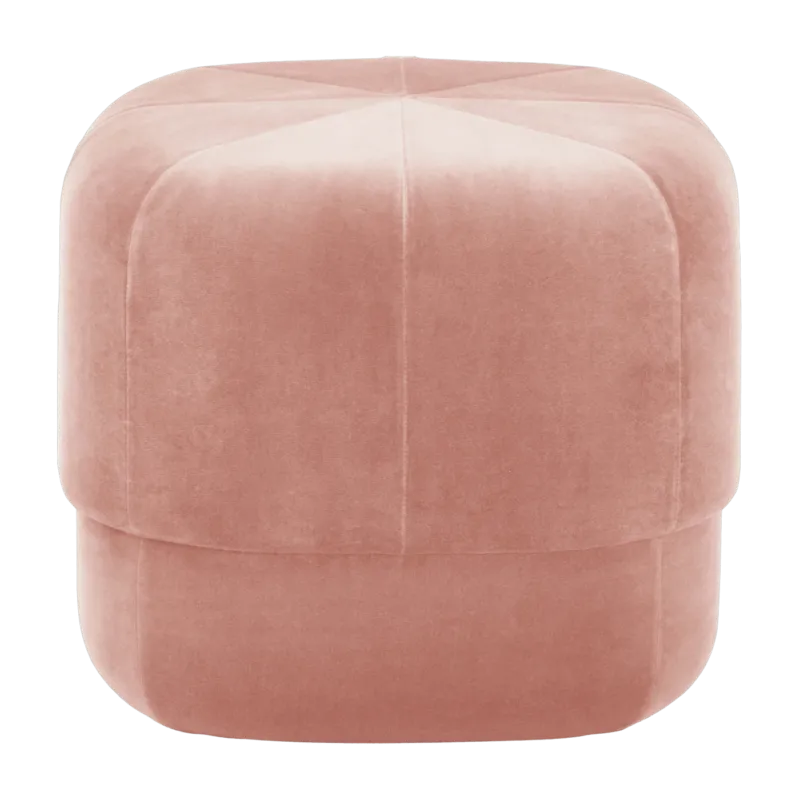 Pouf en velours 46 cm blush rose Circus Blush - Normann Copenhagen - The Cool Republic