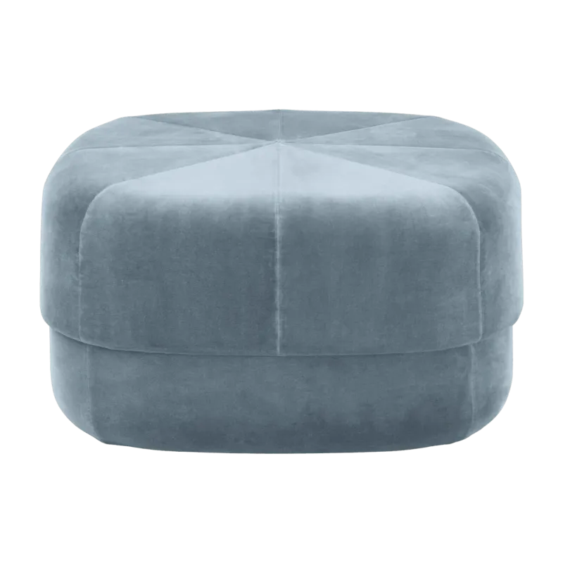 Pouf en velours 65 cm bleu clair Circus Light bleu - Normann Copenhagen - The Cool Republic