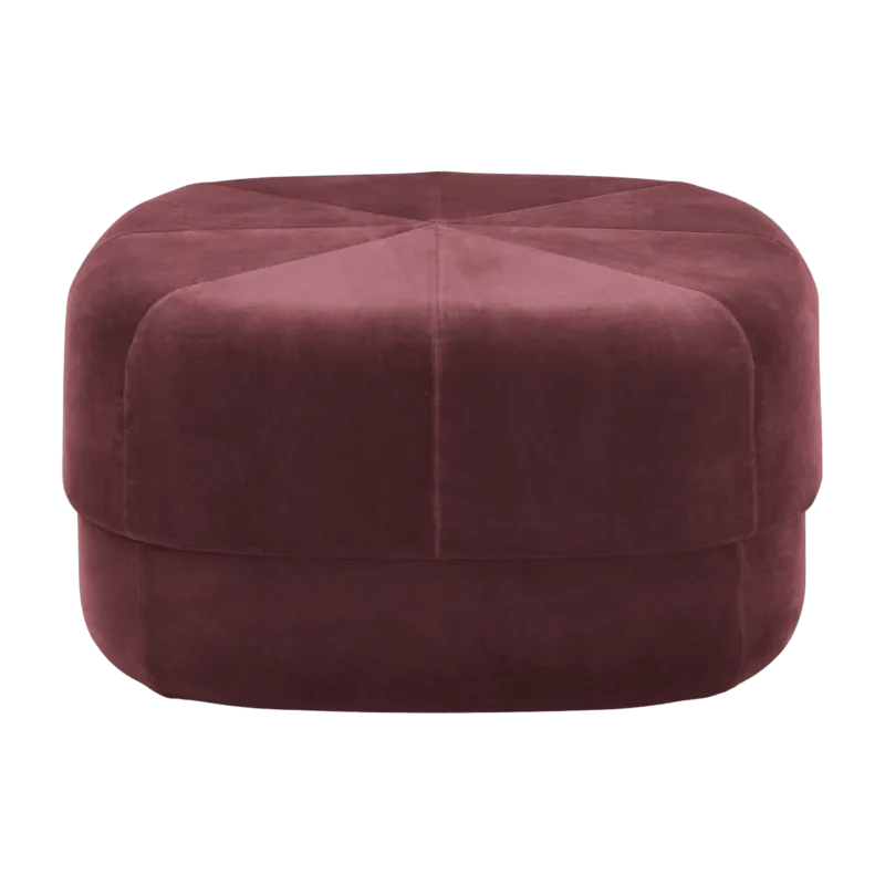 Pouf en velours 65 cm bordeaux Circus foncé rouge - Normann Copenhagen - The Cool Republic