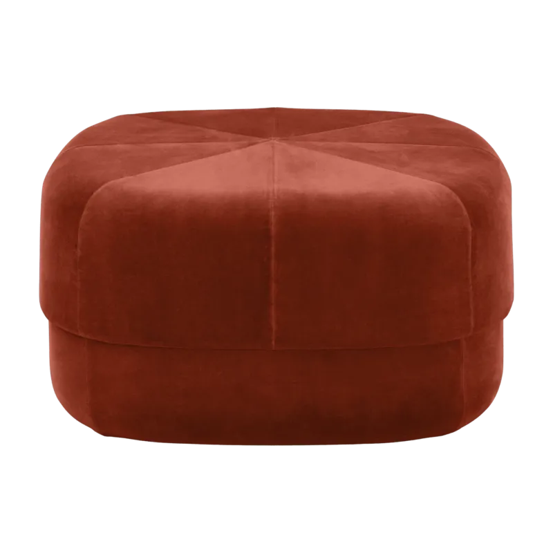 Pouf en velours 65 cm rouge Circus Rust - Normann Copenhagen - The Cool Republic
