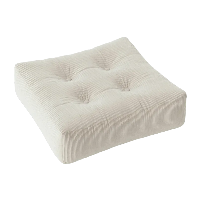 Pouf ivoire texturé More - Karup Design - The Cool Republic