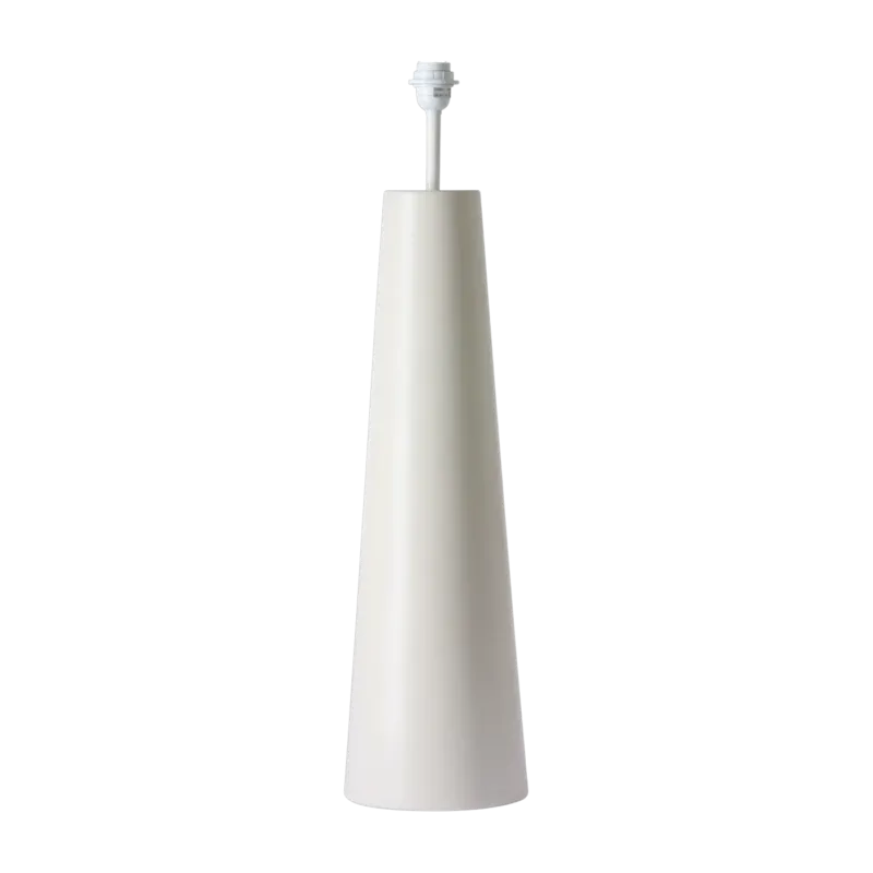 Pied de lampadaire conique en grès crème XL - HKliving