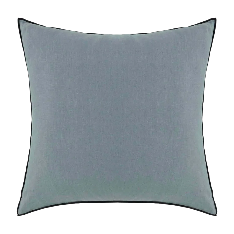 Housse De Coussin Carlina Vert Et Bourdon Noir - Madura