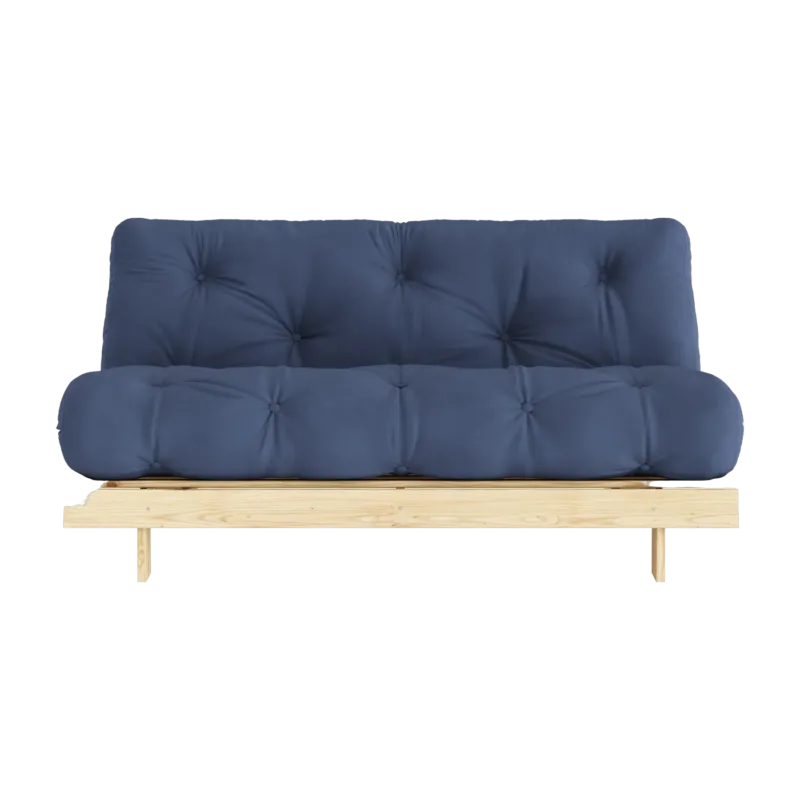 Canapé-lit bleu navy pin massif Roots 160 - Karup Design