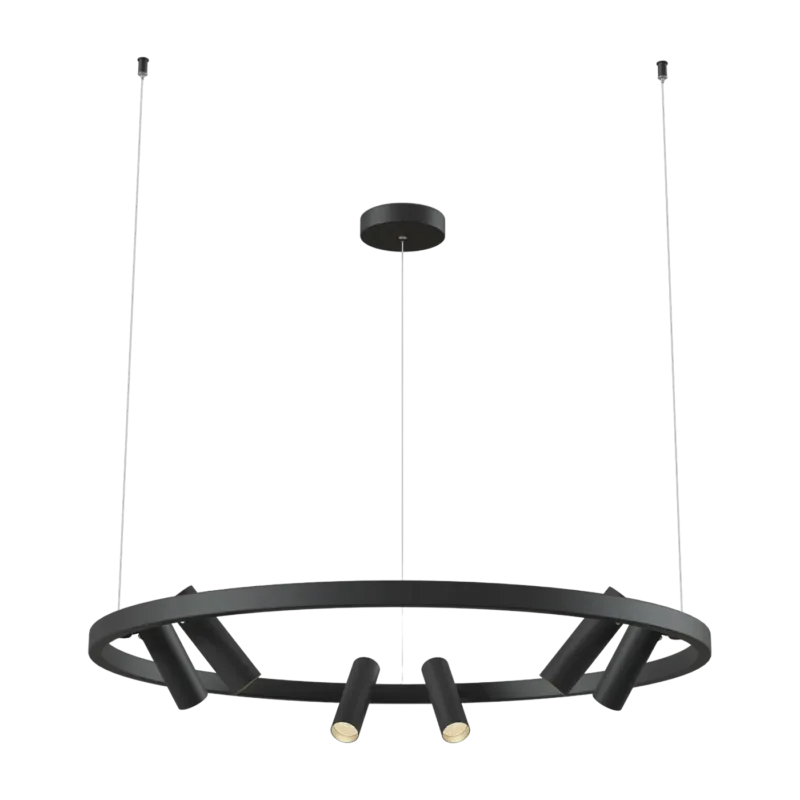 Lustre en métal noir Satellite - Maytoni