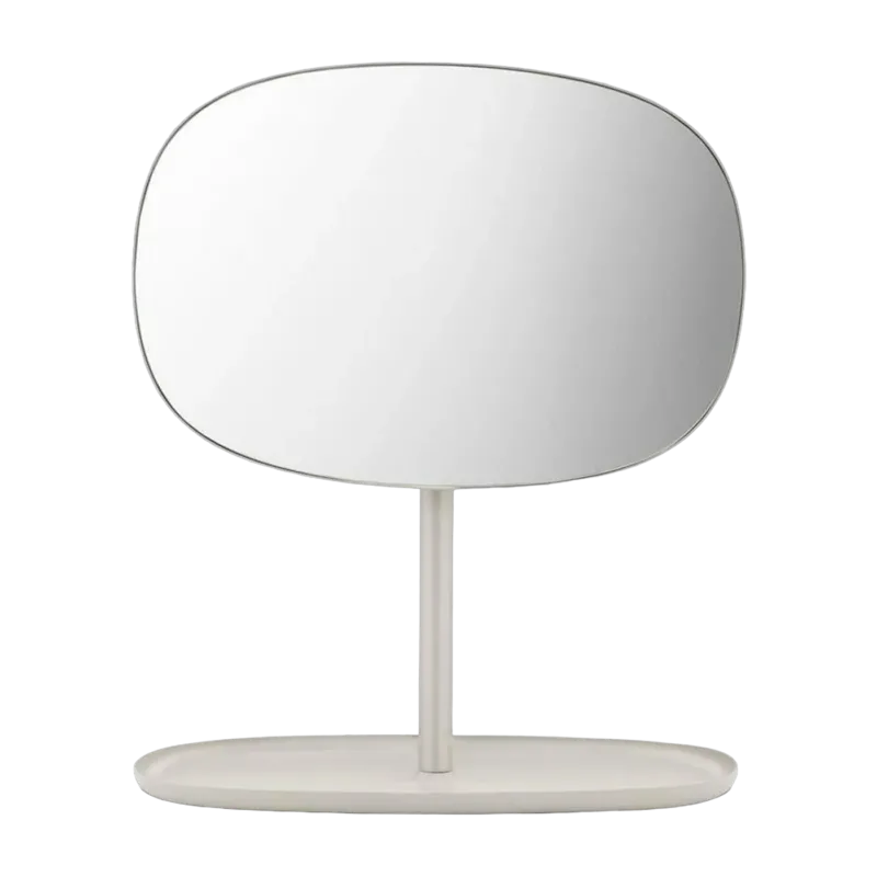 Miroir à poser en acier sand Flip - Normann Copenhagen