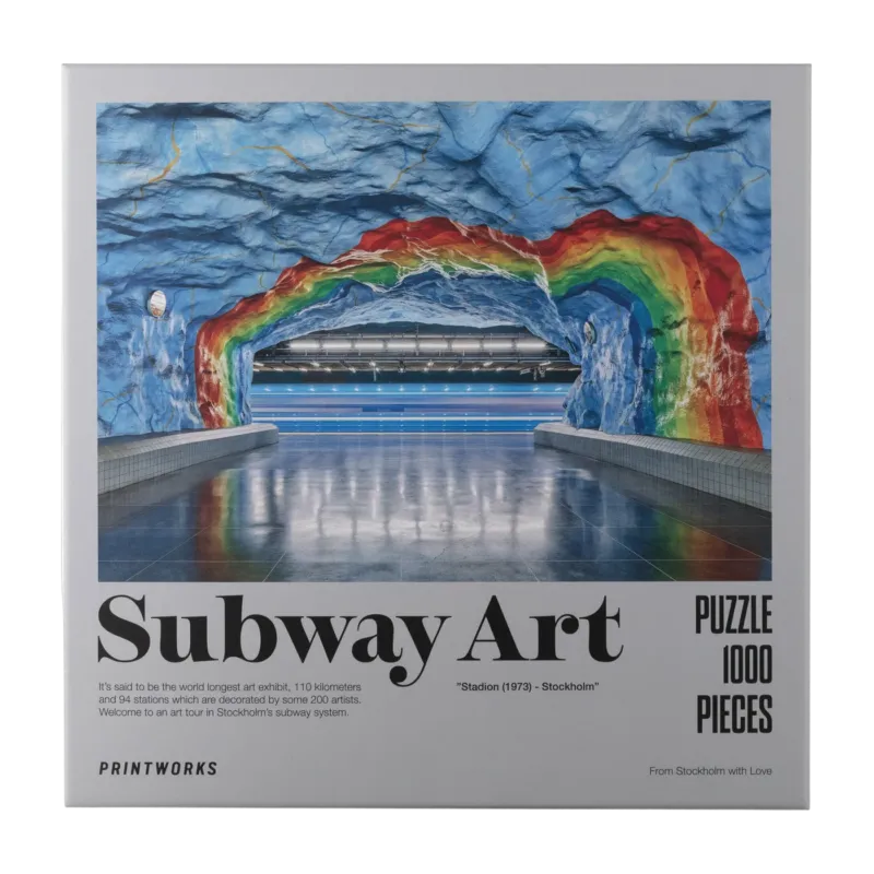Puzzle subway art rainbow 1000 pièces - Printworks