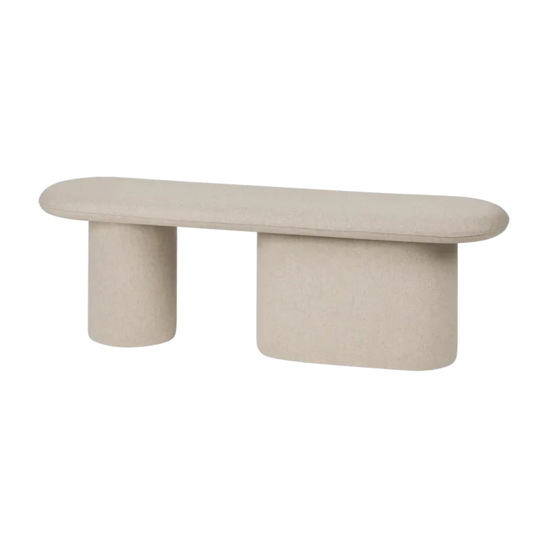 Banc avec laine beige classique 130 x 36 cm Rull - noo.ma