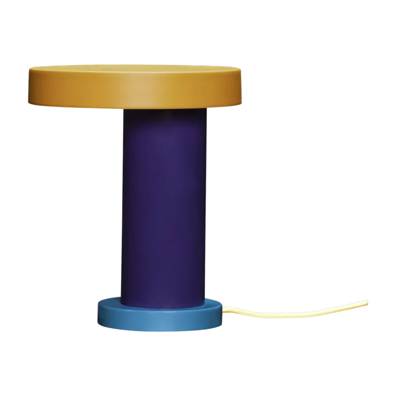 Lampe de table violet et orange 25x20cm Magic - Hübsch