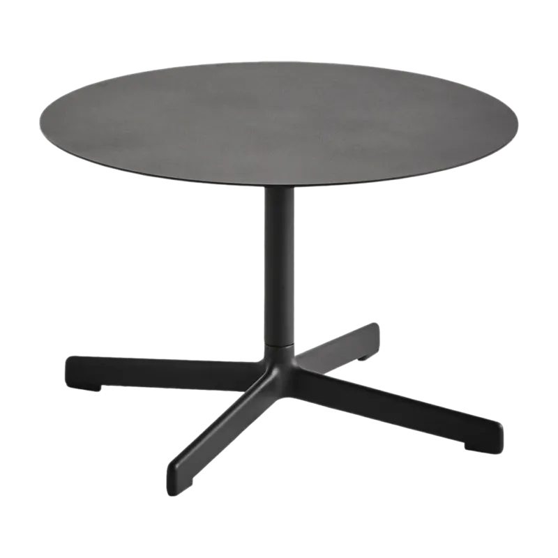 Table basse ronde en acier anthracite 60 x 40 cm Neu - Hay