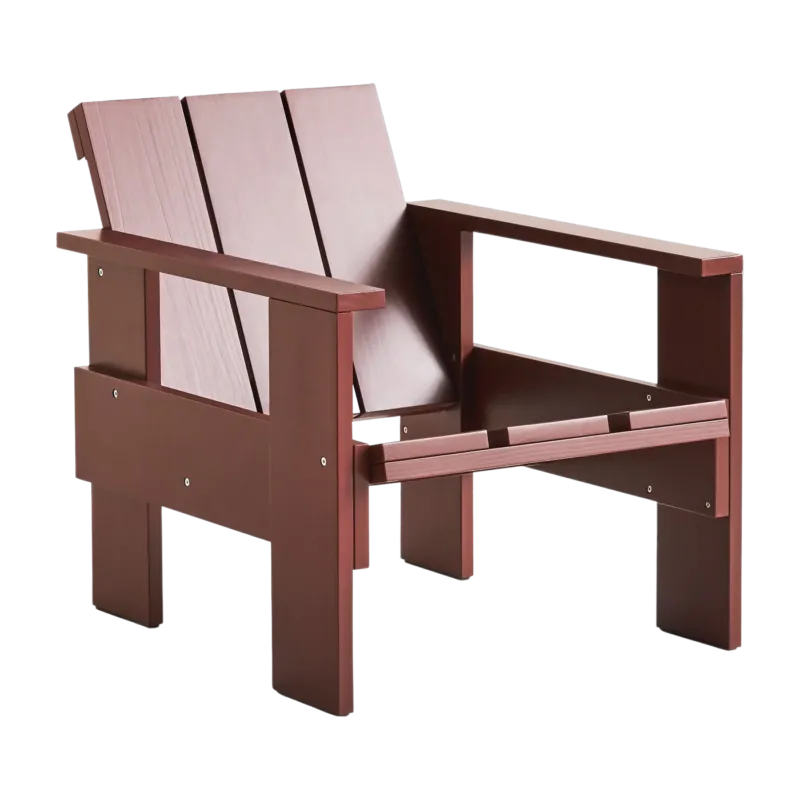 Chaise longue d'extérieur en pin Iron red Crate - Hay