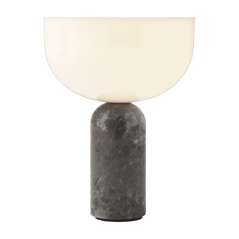 Lampe portable en marbre gris 24 cm Kizu - New Works