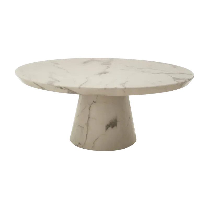 Table basse effet marbre résine 100 cm - Pols Potten