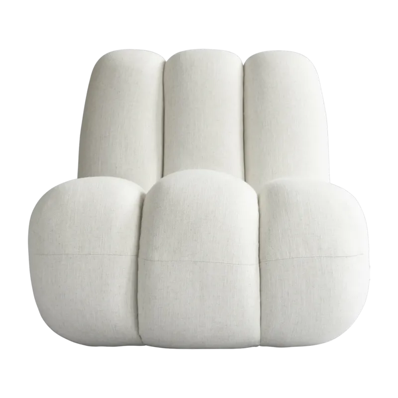Fauteuil organic en lin craie Toe - 101 COPENHAGEN