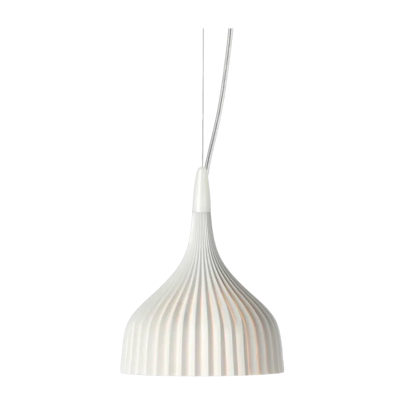 Suspension blanche opaque 13,5 cm E' - Kartell