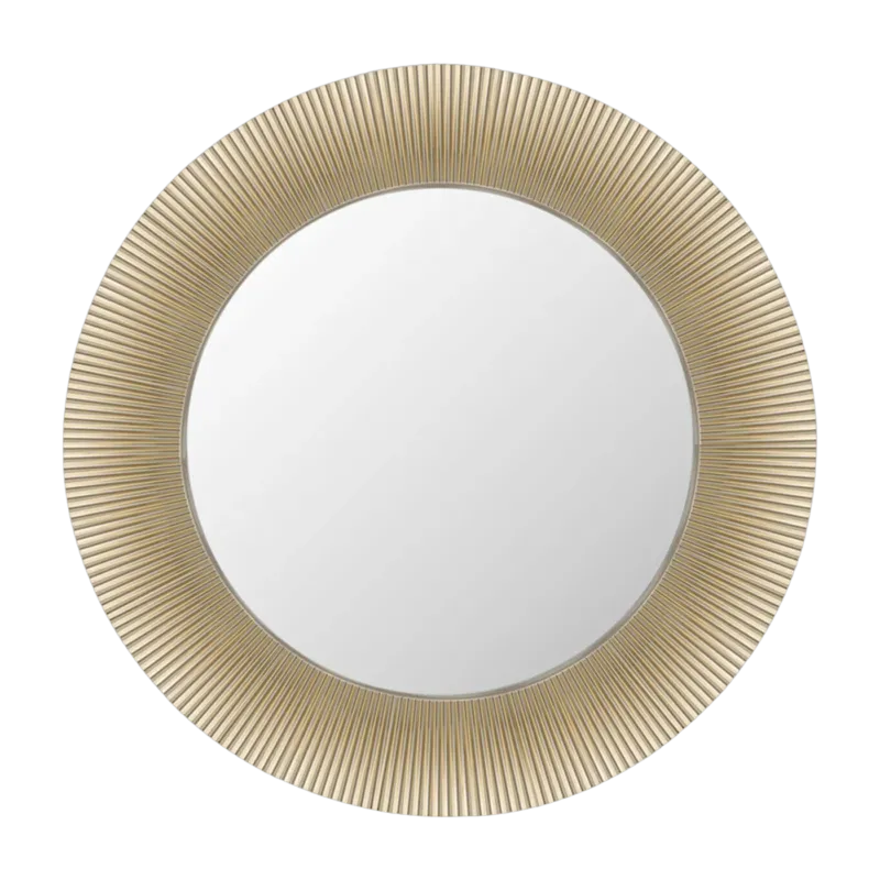 Miroir rond en métal doré 78 cm Saints - Kartell