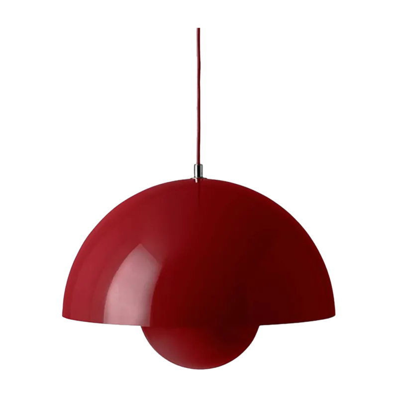 Suspension vermilion red Flowerpot VP7 - &tradition