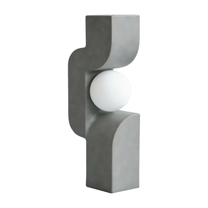 Lampe en céramique gris foncé 16 x 9,5 cm Sitting Man - 101 Copenhagen