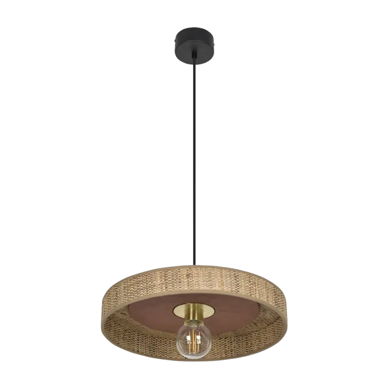 Suspension en fibres naturelles de bana terracotta 40 cm Portinatx - Maket set
