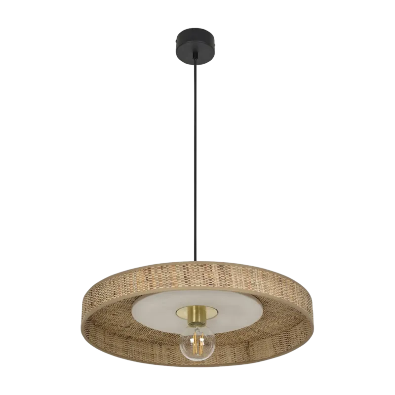 Suspension en fibres naturelles de bana blanc 50 cm Portinatx - Maket set