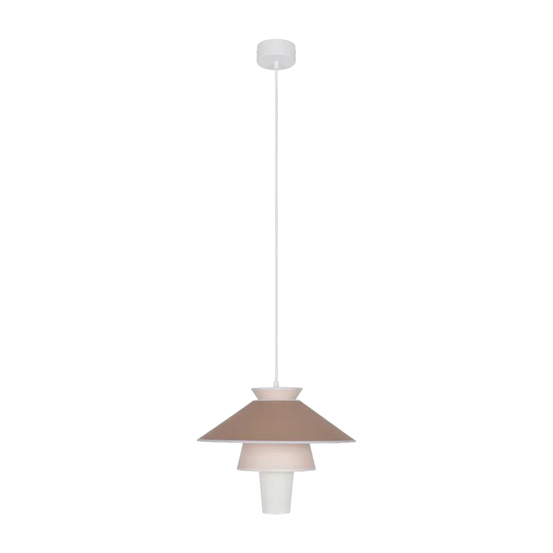 Suspension en papier murano et céramique rose 40 cm Ruche - Market set