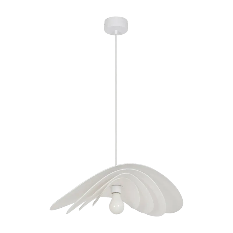 Suspension en papier murano blanche 56 cm Selenitis - Market set