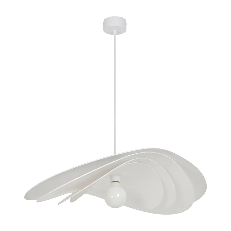 Suspension en papier murano blanche 78 cm Selenitis - Market set