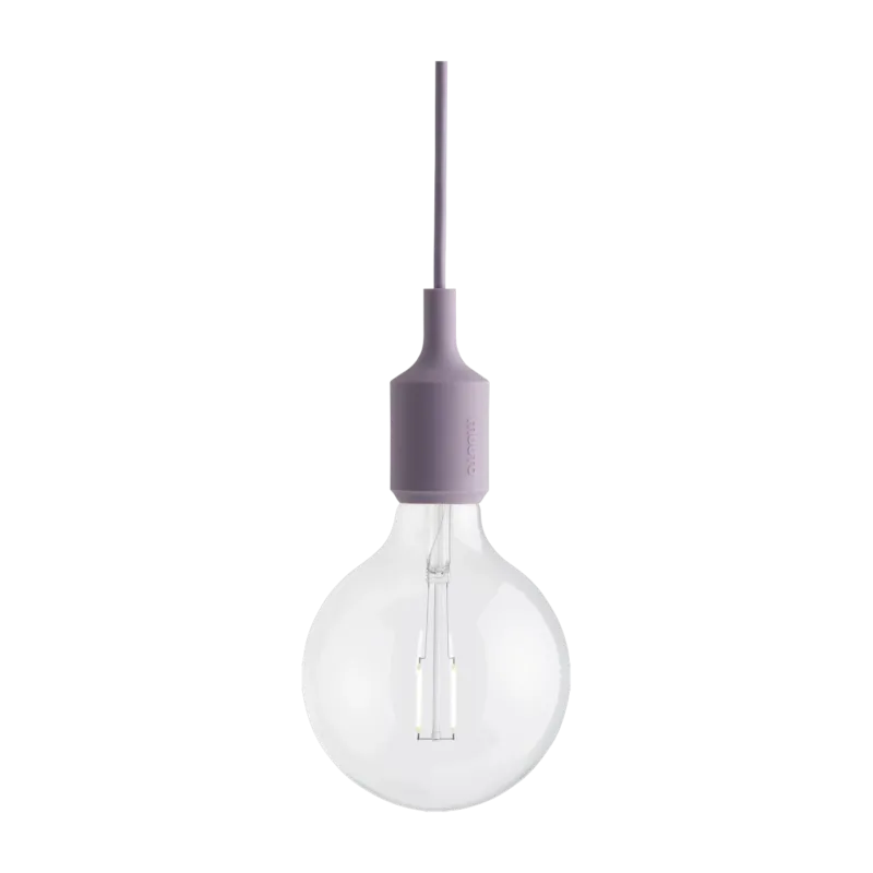 Suspension en caoutchouc lilas 12 x 23 cm E27 - Muuto
