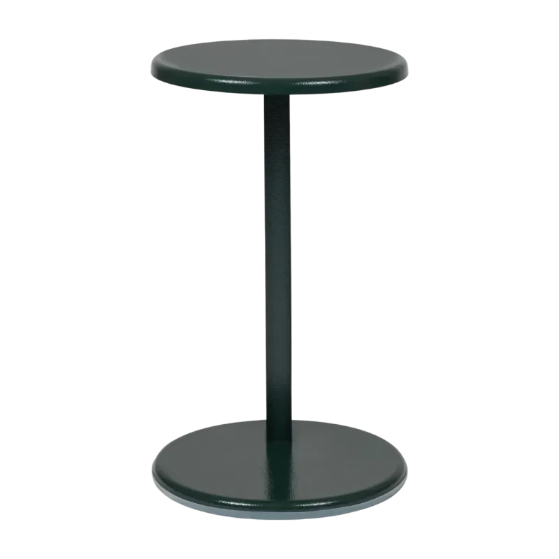 Table d'appoint en acier noir et vert 56 cm Lolly - Hem