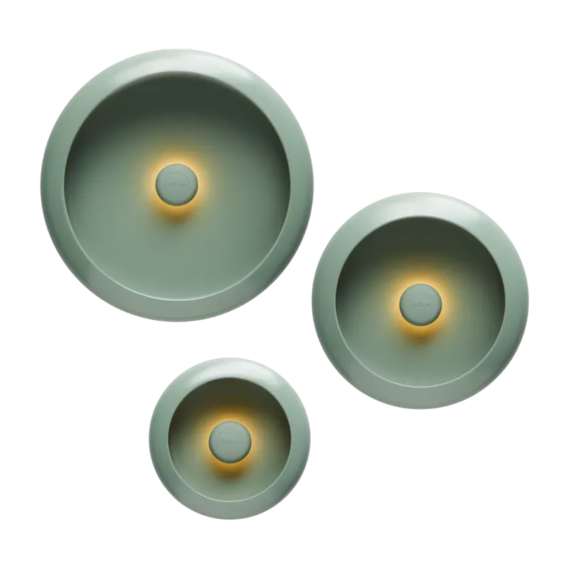 3 lampes sans fil en acier sauge Oloha Trio - Fatboy