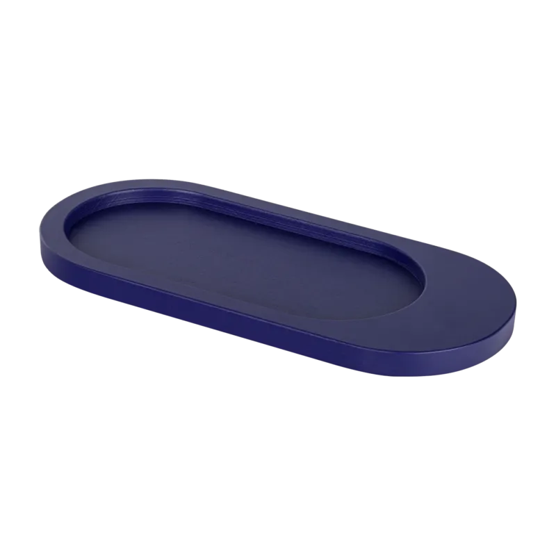 Plateau en bois bleu 32 x 15 cm Tenu - Noo.ma