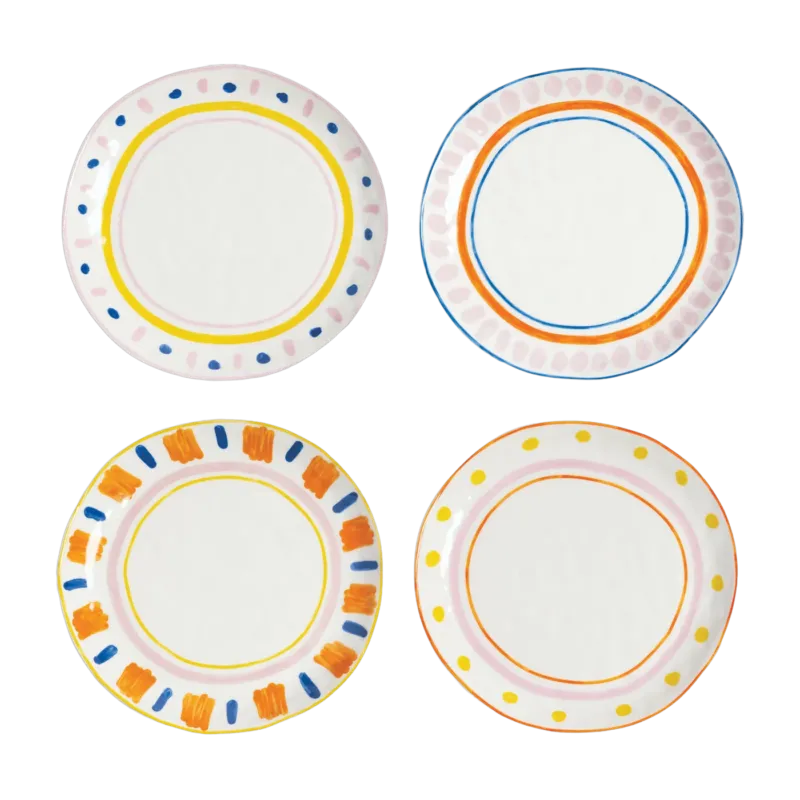 4 Assiettes plates en porcelaine Boavista - &Klevering