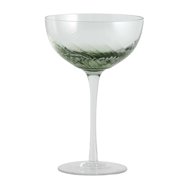 Verre à cocktail vert 18 x 11,5 cm Garo - Nordal