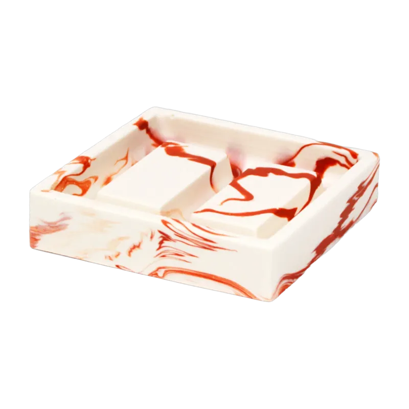 Porte-savon en roche saline terracotta 9,5 x 2,3 cm - Studio Rosaroom