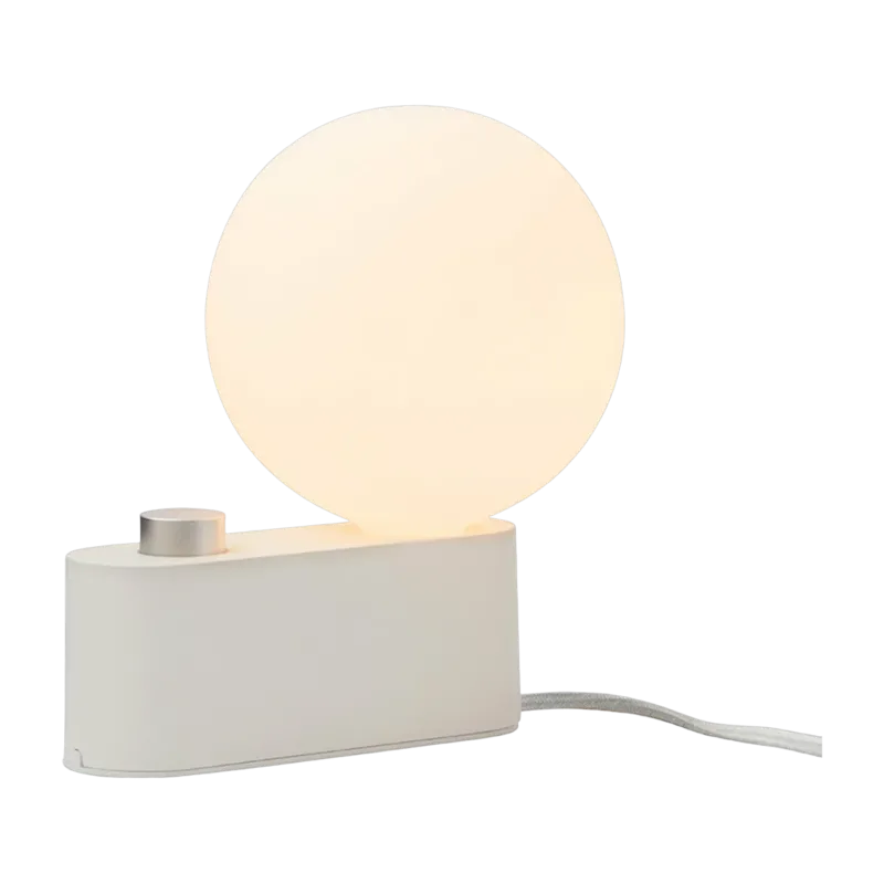 Lampe à poser en aluminium blanc craie 22 x 15 cm Alumina - Tala