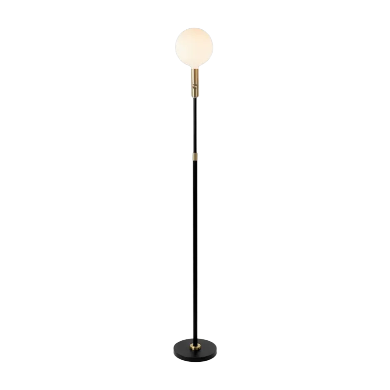 Lampadaire dimmable en acier noir et laiton 170 cm Poise - Tala