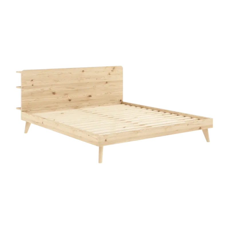 Lit en pin clair laqué 180 x 200 cm Retreat - Karup Design