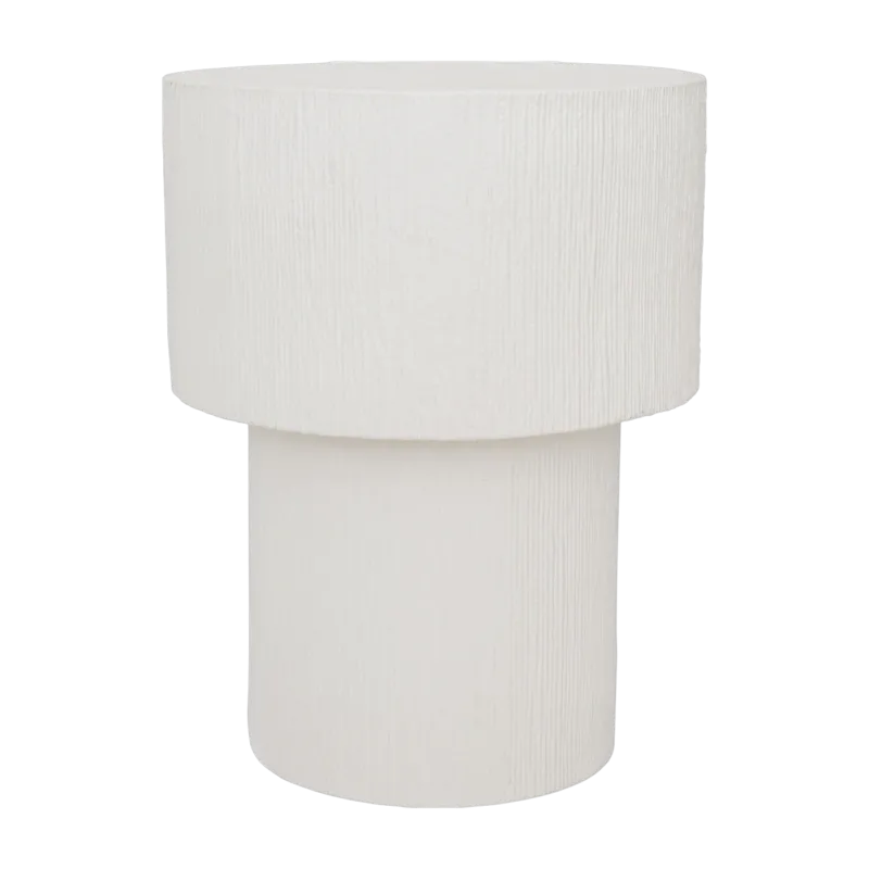 Table d'appoint en céramique blanche 29 cm Alezio - Urban Nature Culture
