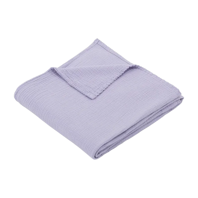 Maxi-lange en gaze de coton 120 x 120 cm lavande Les Petits - The Cool Republic