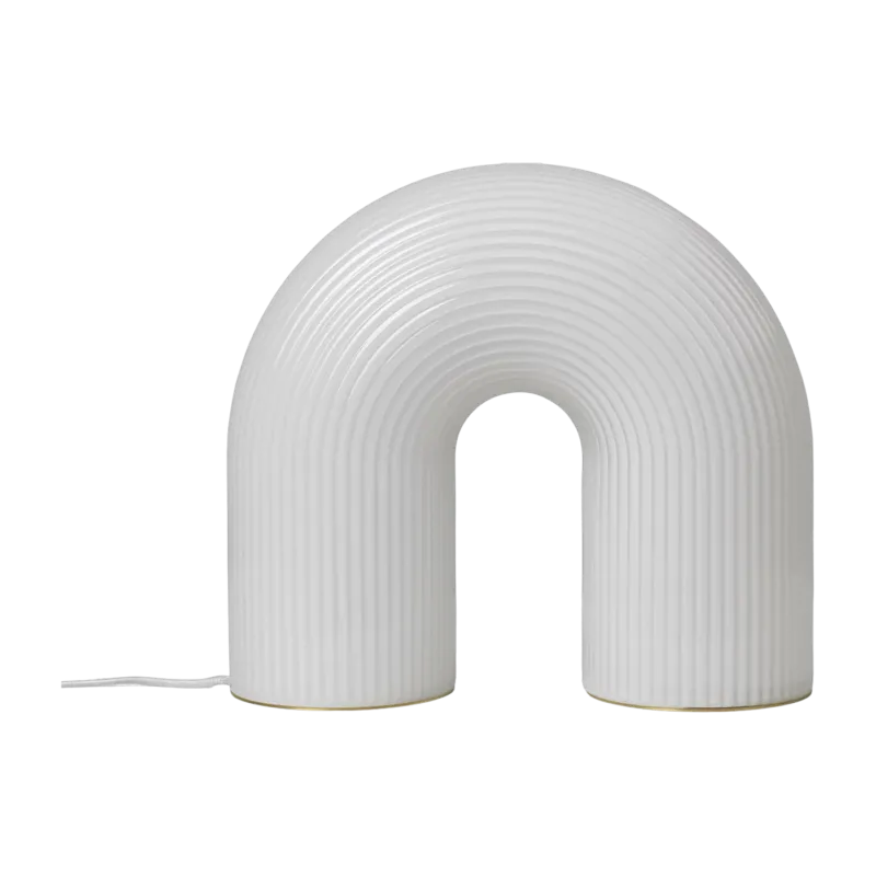 Lampe de sol en verre blanc 36 x 40 cm Vuelta - Ferm Living