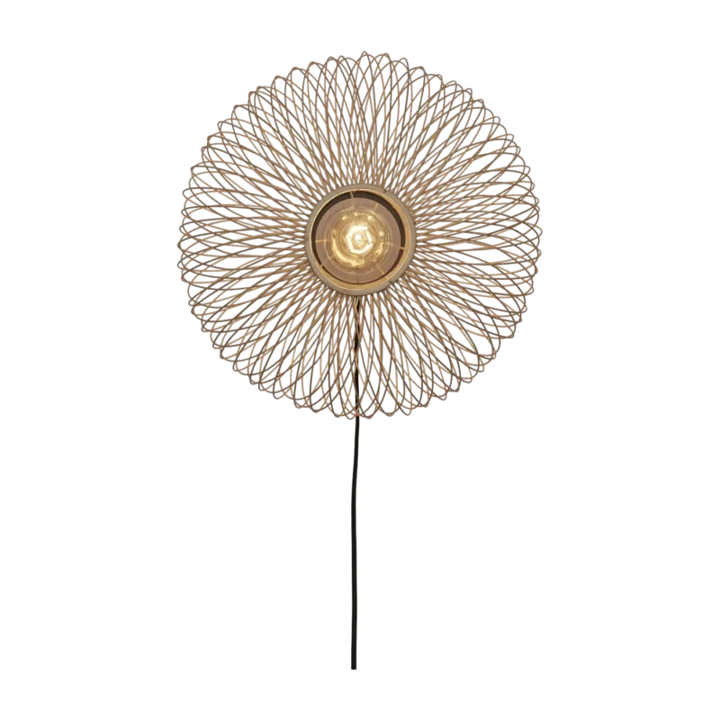 Applique ellipse en bambou naturel 40x20 cm Cango - Good & Mojo