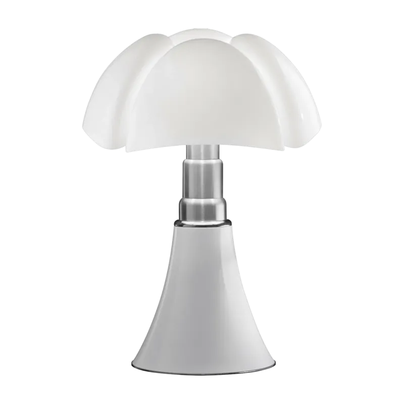 Lampe dimmable en acier inox blanc 55 x 86 cm Pipistrello - Martinelli Luce
