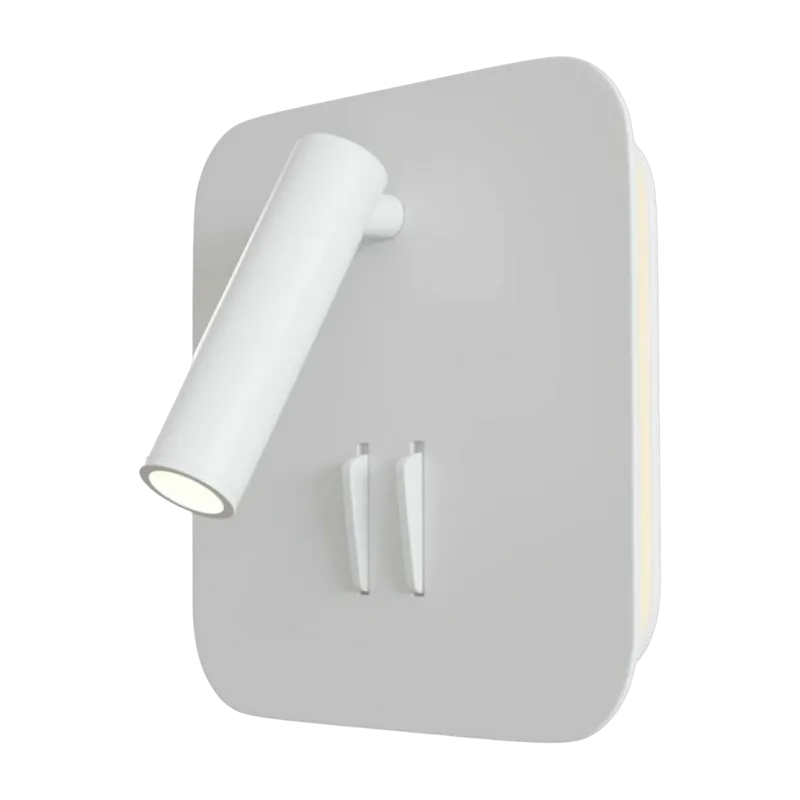 Applique murale carrée avec interrupteur en aluminium blanc Ios 176 - Maytoni-2
